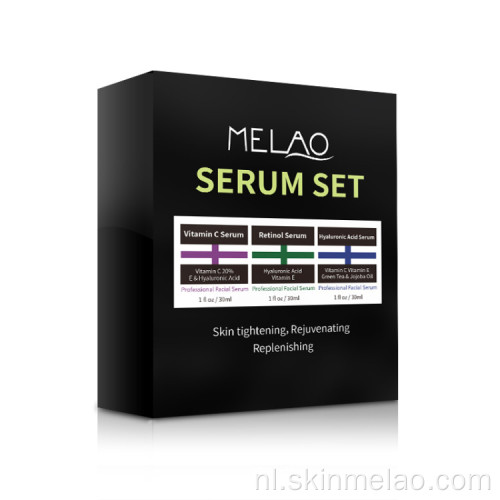 3 stuks anti -aging retinol serum set